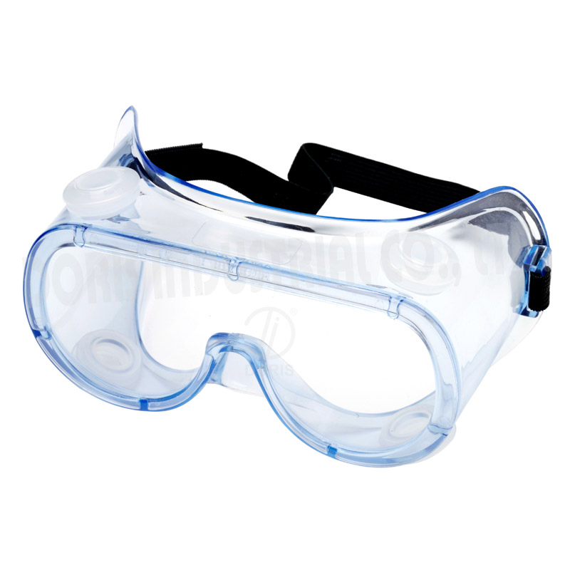 Safety goggles with indirect vents