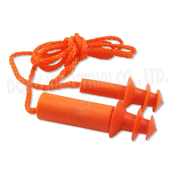 Safety corded ear plugs